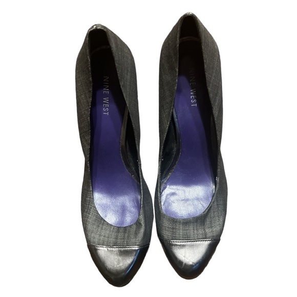 Nine West Shoes - Nine West Stunning Gray Silver Pumps 8.5